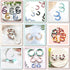 TAINSKY 4 Pcs Polymer Clay Hoop Guide, Polymer Clay Cutters for Polymer Clay Jewelry Making, Plastic Hoop Earring Maker Guide for Polymer Clay Ear...