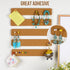 6 Pack Cork Board Strips, Thick Cork Boards for Walls, Cork Board Strips for Walls Self Adhesive with 50 Push Pins for Paste Notes, Photos, Schedu...