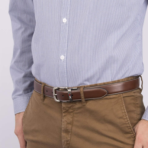 Tommy Hilfiger Men's Reversible Belt, Brown/Black Casual, 42...