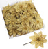 Supla 24 Pack Christmas Gold Glitter Poinsettia Flowers Picks Christmas Tree Ornaments 5.9" Wide for Gold Christmas Tree Wreaths Garland Holiday S...