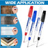 4 Pcs Deep Reach Markers Long Nose Marker Waterproof Deep Hole Marker Carpenter Ink Marker 30 mm Reach Permanent Markers and Marker Pens for Carpe...