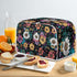 Flower 2 Slice Bread Maker Cover for Kitchen, Dustproof Toaster Cover Suitable for Standard Size Bread Machine, Small Kitchen Appliance...