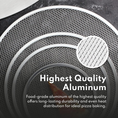 New Star Foodservice Restaurant-Grade Aluminum Pizza Baking Screen, Seamless (20-Inch (Pack of 1))...