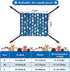 2 Pieces Reversible Cat Hanging Hammock Soft Breathable Pet Cage Hammock with Adjustable Straps and Metal Hooks Double-Sided Hanging Bed for Cats ...