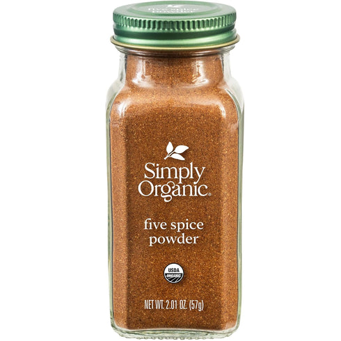 Simply Organic Five Spice Powder, 2.01 Ounce, Cinnamon, Fennel Seed, Cloves, Star Anise & White Pepper, Non GMO, Kosher...