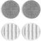 AlfaBot Replacement Mopping Pads WS-24 Electric Mop, 2 Gray Scrubber Pads for Daily Floor Cleaning, 2 White Mop Pads for Hair Cleaning Deep Cleani...