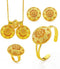 Ethlyn 4Pcs 18K Gold Plated Ethiopian Jewelry Sets Necklace Eritrean/Habesha Bride Wedding Gifts...