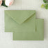PONATIA 50 Pack A4 Envelopes, 4 1/4 x 6 1/8 Inches Sage Green Envelopes Perfect for Christmas Gift Cards Envelopes, Wedding Details Cards, Thank Y...