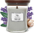 WoodWick Medium Hourglass Scented Candle with Crackling Wick | Lavender & Cedar | Up to 60 Hours Burn Time...