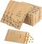 300 Pieces Seed Envelopes 3.15 x 2.36in Seed Packets Envelopes Seed Envelopes with Preprinted Small Envelope Collecting Template for Flower Vegeta...