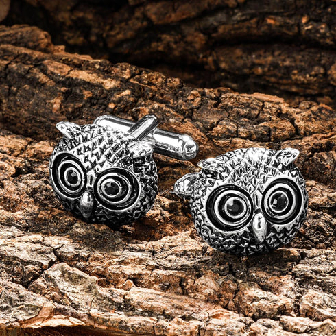Owl Cufflinks For Men With Gift Box....