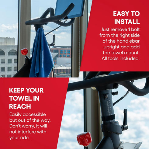 Towel Holder for Peloton Bike - Accessories for Peloton - Towel Rack for While You Ride...