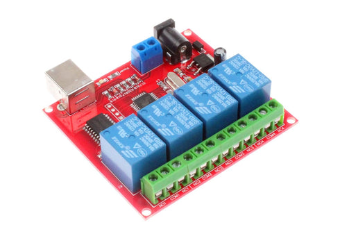 NOYITO 4-Channel 12V Computer USB Control Switch Relay Module Drive-Free Relay Module Plug and Play Suitable for PC Smart Controller......