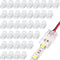 40 Pieces RGB LED Light Strip Connectors Unwired Gapless Solderless Adapter Terminal Extension Waterproof LED Light Adapter Transparent Led Strips...