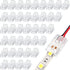 40 Pieces RGB LED Light Strip Connectors Unwired Gapless Solderless Adapter Terminal Extension Waterproof LED Light Adapter Transparent Led Strips...