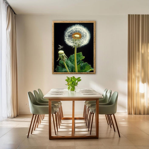 Posterizer 1 pcs-delicate dandelions in nature 1-Floral & Botanical Art- Gift for Men Women Entrepreneur Teens -Decor for Home & Office- unframed ...