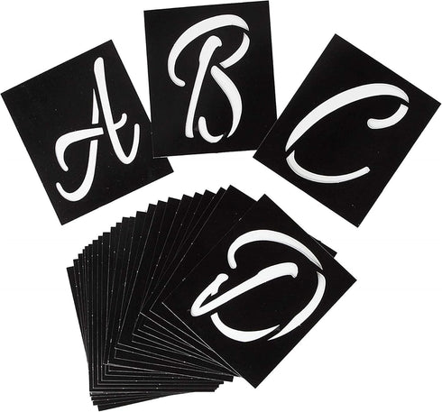 Tulip Fabric Stencils 33714 Stncl Med Lovely Monogram 26Pk, As Detailed...