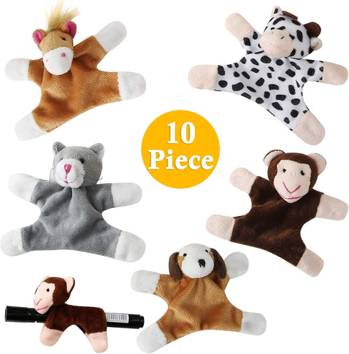 Animal Magnets Toy Set for Refrigerator, Fridge and Board Magnets, Plush Animal Toys (10-Piece Set)...