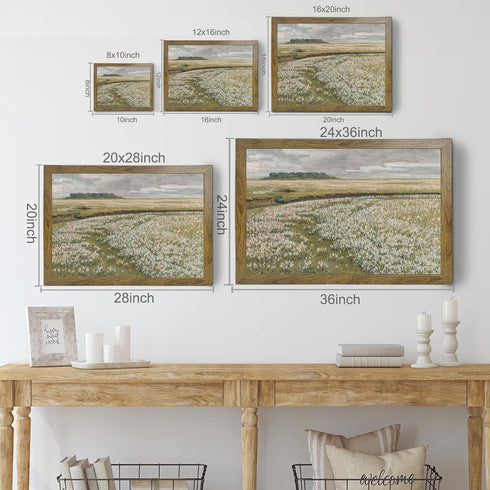 BANMU Winter Landscape Canvas Print Wall Art - Mystic Forest & Mountain Landscape with Deer Nature Wilderness Poster, Modern Art Rustic Scenic for...
