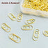 120 PCS Gold Heart Shaped Paper Clips 0.78inch Small Paper Clips Cute Mini Paperclips Invitations Paperclips Decorative Paper Clips for Office Sch...