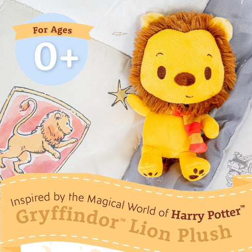 KIDS PREFERRED Harry Potter Gryffindor Lion Plush Stuffed Animal with Red and Gold Striped Scarf Hogwarts House Collectible for Babies, Toddlers, ...