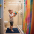 SUBRTEX Bathroom Rugs Chenille Bath Rug Soft Short Plush Bath Mat Soft Shower Mat Water Absorbent Shower Mat Quick Dry Machine Washable(Navy,16" x...