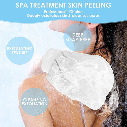Exfoliating Glove Body Scrubber Exfoliator 1 PC Korean Washcloth Skincare Remover Deep Scrub Loofah Cleansing Mitts Exfoliate Cloth Exfoliation Sc...