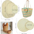 Yayatty 5 PCS Wooden Crochet Bag Bottom, Oval and Circle Wooden Basket Bottom Wooden Base Shaper Blank Crochet Base for DIY Basket Craft Weaving M...