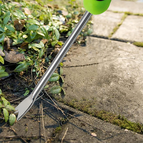 2 Pieces Hand Weed Puller Tool, Stainless Steel Pronged Garden Weed Remover Tool, Garden Weeder Tool for Lawn Farmland Transplant Gardening Plant ...