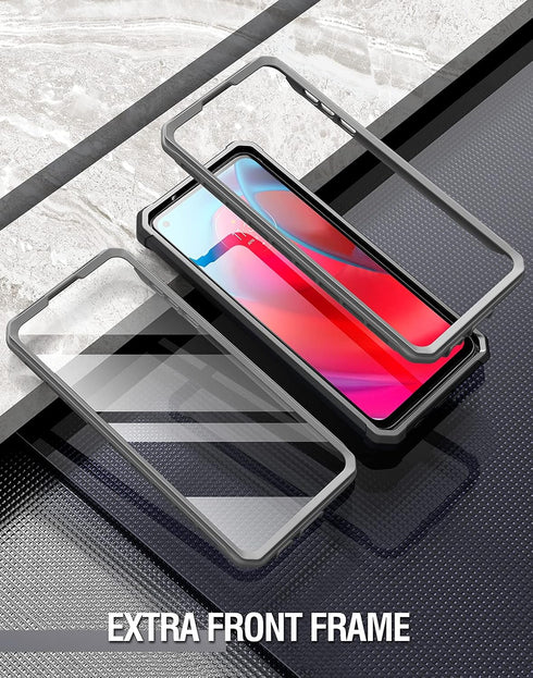 Poetic Guardian Series Case Designed for Moto G Stylus 5G (2021), Model # XT2131,Full-Body Hybrid Shockproof Bumper Cover with Built-in Screen Pro...