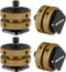 4 Packs Camera Hot Shoe Mount Adapter, Double Nut with 1/4" and 3/8" Aluminum Alloy Tripod Screw Flash Shoe Mount for LED Monitors, Microphone, DS...