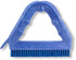 SPARTA Blue Plastic Grout Brush, Triangle-Shaped Scrub Brush with Scraper for Cleaning Tiles and Grout, 9 x 7 x 7 Inches...