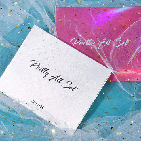 UCANBE Pretty All Set Eyeshadow Palette Holiday Gift Set Pro 86 Colors Makeup Kit Matte Shimmer Eye Shadow Highlighters Contour Blush Powder All I...