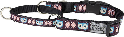 RC Pets 1 Inch Easy Clip Web Martingale Training Dog Collar, Medium, Owl...