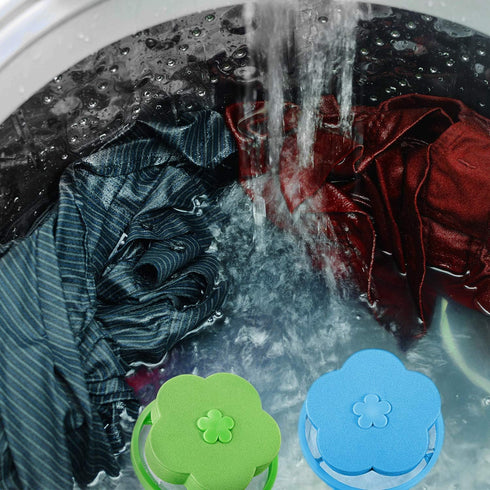 4 Pieces Reusable Washing Machine Lint Catcher Household Washing Machine Lint Mesh Bag Hair Filter Net Pouch Washer Hair Catcher (Green, Blue)...