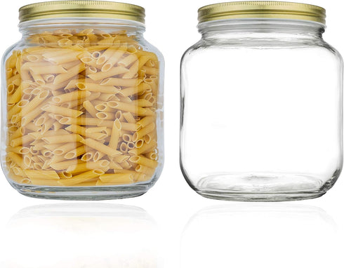 Kitchentoolz 110-400 Mason Jar Lids 2-Pack – ONLY Fits Kitchentoolz 1 Gallon & Half Gallon Wide Mouth Jars – Not for Standard Mason Jars...