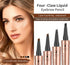 Eyebrow Pencil, 4 Tip Microblade Eyebrow Pen, Smudge-Proof brow pen, waterproof eyebrow pencil, Long-Lasting Natural Eye Brow Pencils for Women (D...