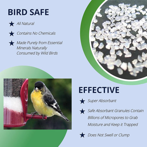 Feeder Fresh Bird Feeder and Seed Protector | Keeps Bird Seed for Outside Feeders Clean, Dry and Fresh Preventing Bird Feeder Seed from Caking | W...