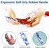 BCMRUN 3.25 mm(D) Crochet Hook for Arthritic Hands, Ergonomic Soft Grip Handle, Extra Long? Knitting Needles Rubber Handle Hook Crochet Needle for...