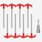 Tent Stakes Heavy Duty,8" Screw in Tent Stakes,8pc Ground Anchors Screw in with Hex Head Driver,Heavy Duty Threaded Tent Stakes,Tent Pegs Camping ...