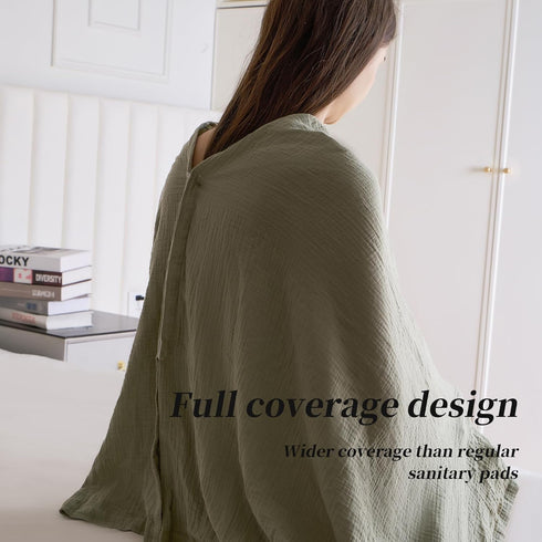 Muslin Nursing Cover for Baby Breastfeeding, Breathable 100% Cotton 5.6 * 2.6 FT Snap-Button Design Versatile Muslin Nursing Covers for Mom's Priv...