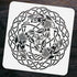 FINGERINSPIRE Celtic Raven Painting Stencil 11.8x11.8inch Celtic Knot Drawing Template Reusable Crow Pattern Hollow Out Stencil for Painting on Wa...