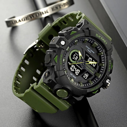 FANMIS Mens Military Multifunction Digital LED Watch Electronic Waterproof Alarm Quartz Sports Watch...