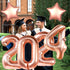 KatchOn, Rose Gold 2025 Balloons Graduation - Giant, 40 Inch | 2025 Rose Gold Balloons, Star Balloons | Grad Decorations Class of 2025 Balloons | ...