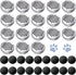 18 Pack Dog Scent Work Tins Training Kit Nose Work Magnetic Dots Scent Work Containers for Dogs Training Metal Box Smell Aluminum Cans with Lids (...