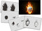 UMR-Design AS-326 Flames Skull Airbrush StencilsTemplates Step by Step Size M 5.1 x3.9 inch...