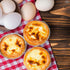 LEGLO 100 Pcs Disposable Egg Tart Tins - 2.9" Aluminum Mini Pie Tins, Quality and Durable Material, Easy to Use and Oven Safe, Moisture and Odor R...