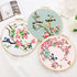 Chwang 3 Sets Embroidery Starter Kit with Bird Pattern, Embroidery Kit for Beginners Include Embroidery Hoop, Fabric, Threads and Needles for Cros...