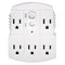 Tower Manufacturing 30440003 Auto-Reset 15 AMP Grounded 3-Prong GFCI 5-Outlet Adapter, White...