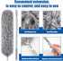 Feather Duster with 30-100 Inches Adjustable Long Pole,Extendable Feather Duster for Cleaning Ceiling Fan,Furniture, Blinds and Furniture...
